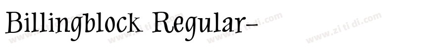 Billingblock Regular字体转换